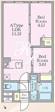 エルファーロ早稲田 401 間取り図