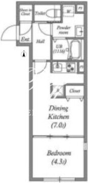 ルオーレ池上2 304 間取り図