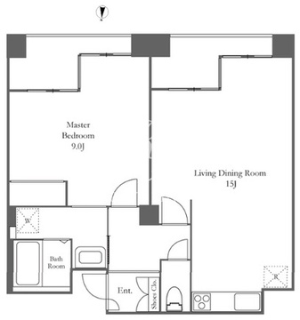 品川プリンスレジデンス 515 間取り図