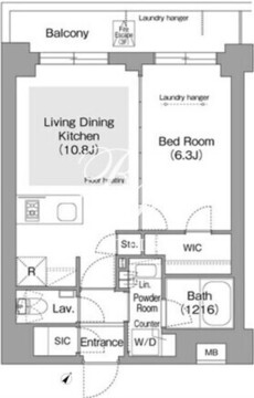 コンフォリア・リヴ文京護国寺 301 間取り図