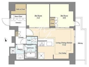 オアーゼ日暮里レジデンス 1104 間取り図