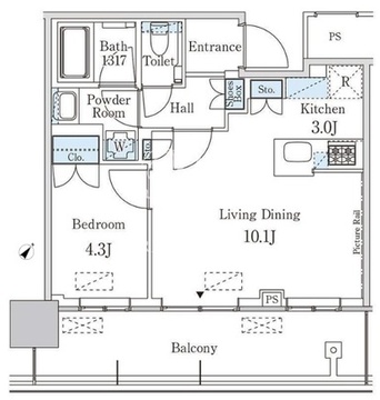 JP noie 蔵前 2206 間取り図