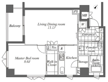 オーパスレジデンス恵比寿 410 間取り図