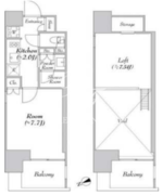 カナルフロント芝浦 1102 間取り図