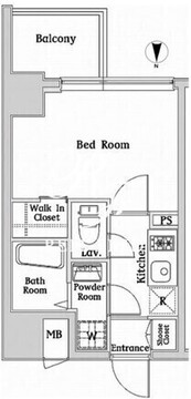 ハーモニーレジデンス西麻布 301 間取り図