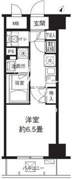 リージア西新宿 603 間取り図