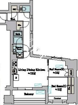 ブリリアイスト墨田曳舟 504 間取り図