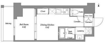 ウエリスアーバン住吉イースト 303 間取り図