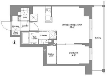 ウエリスアーバン住吉イースト 508 間取り図