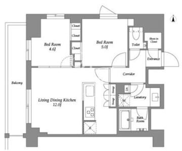 ウエリスアーバン住吉イースト 701 間取り図