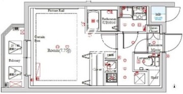 ガリシア南長崎 405 間取り図
