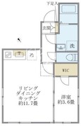 プラティーク清澄庭園 403 間取り図
