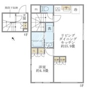 プラティーク清澄庭園 404 間取り図