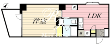 HF八丁堀レジデンス2 1304 間取り図