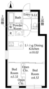 カーサフィオーレ亀戸 402 間取り図