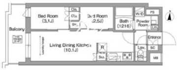 コンフォリア・リヴ南品川 120 間取り図