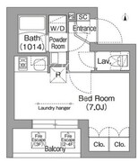 コンフォリア・リヴ南品川 121 間取り図