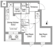 コンフォリア・リヴ南品川 123 間取り図