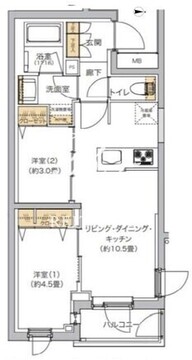 リビオメゾン湯島 306 間取り図