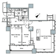 ザ東京タワーズミッドタワー 2601 間取り図