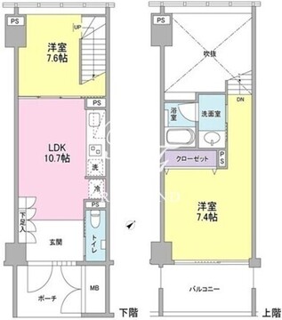 ラフィーヌ銀座 1102 間取り図