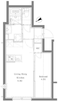 プロスタイルウェルス亀戸水神 101 間取り図
