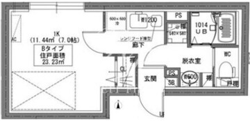 ラヴィエール菊川駅前 102 間取り図