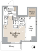 グランカーサ住吉2 501 間取り図