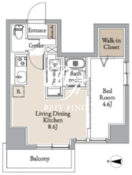 グランカーサ住吉2 601 間取り図