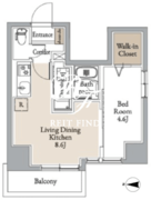 グランカーサ住吉2 1001 間取り図