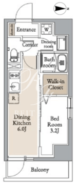 グランカーサ住吉2 202 間取り図