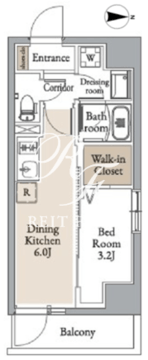 グランカーサ住吉2 302 間取り図