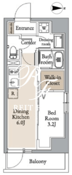 グランカーサ住吉2 602 間取り図