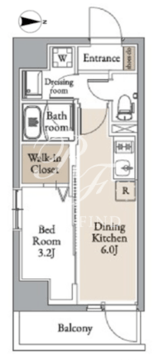グランカーサ住吉2 205 間取り図
