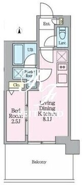 クレストコート東陽町 1209 間取り図