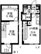 ノゾミオ祐天寺 102 間取り図