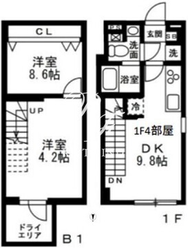 ノゾミオ祐天寺 102 間取り図