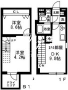 ノゾミオ祐天寺 104 間取り図