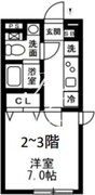 ノゾミオ祐天寺 202 間取り図