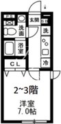 ノゾミオ祐天寺 203 間取り図