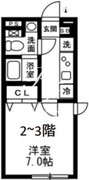 ノゾミオ祐天寺 204 間取り図