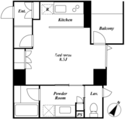 KDXレジデンス白金2 506 間取り図