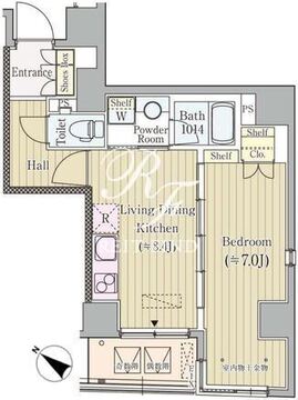 コルティーレ日本橋人形町 601 間取り図