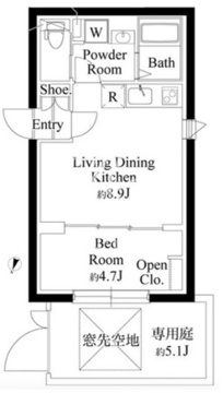 カーサピアッツァ品川イースト 103 間取り図
