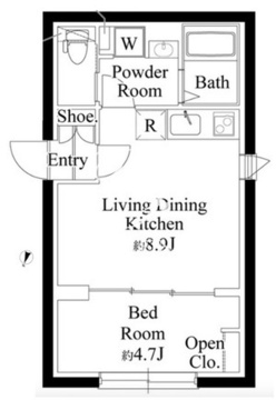 カーサピアッツァ品川イースト 303 間取り図