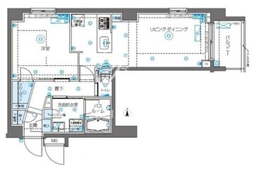ズーム新宿南セカンド 302 間取り図