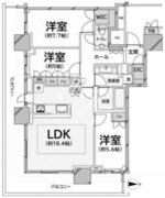 ザ・パークハウス晴海タワーズティアロレジデンス 911 間取り図