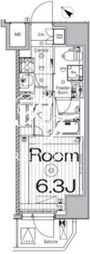 メイクスデザイン品川ノース 902 間取り図