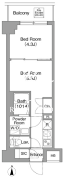 BPRレジデンス大島 103 間取り図