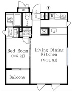 ヴィエントデセンカワ 201 間取り図